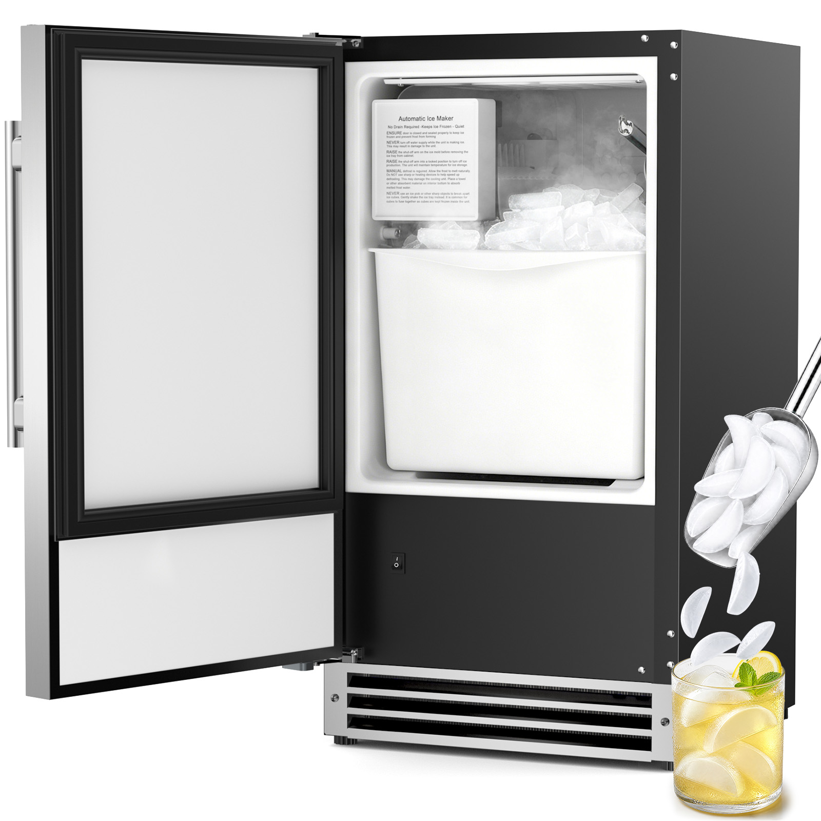 Commercial Kitchen Counter - Under Counter Ice Maker, Crescent Ice