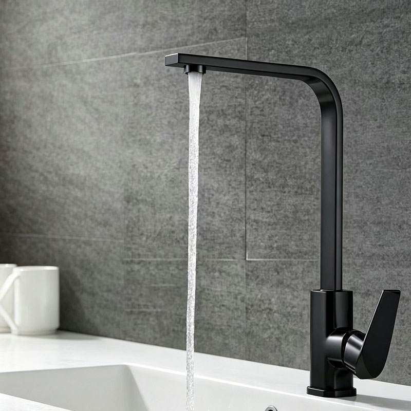 Commercial Kitchen Water Filter - Bathroom Basin Faucet Kitchen Faucet Black/silver