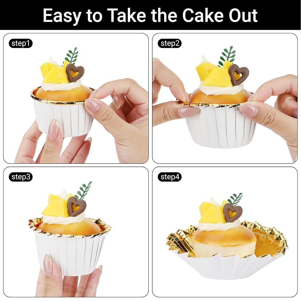 50 pcs Muffins Cup Paper Cupca - Commercial Kitchen Items 评论和价格