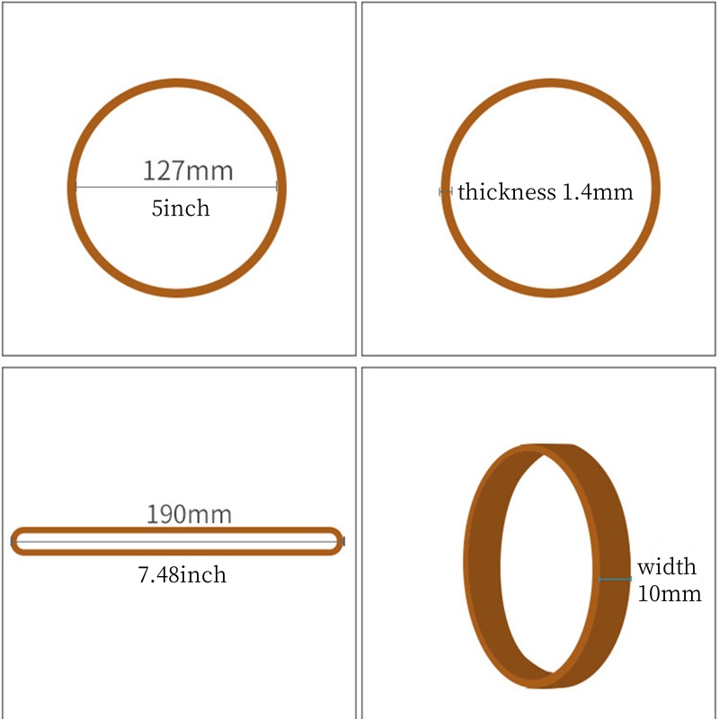 Large Rubber Bands 10 Pcs Long - Commercial Kitchen Items 评论和价格